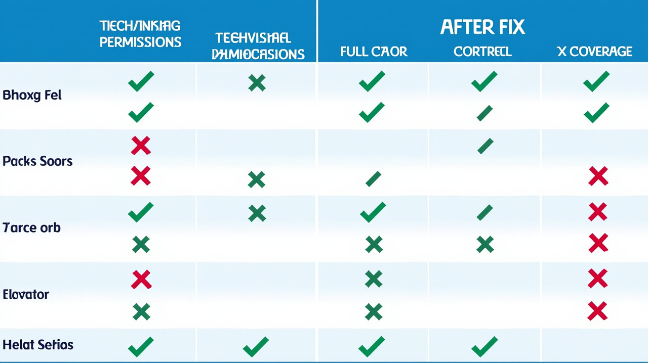 权限维度覆盖对比
